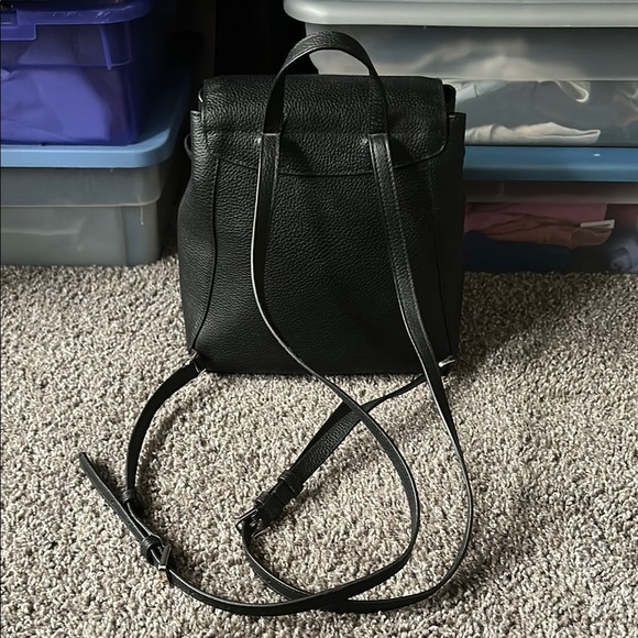 Kate Spade Black Pebble Leather Backpack - Picture 6 of 12